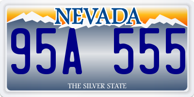 NV license plate 95A555