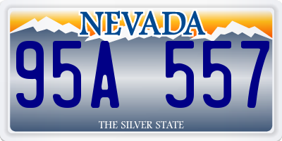 NV license plate 95A557