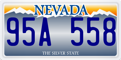 NV license plate 95A558