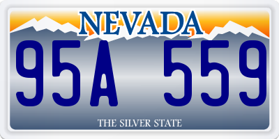 NV license plate 95A559