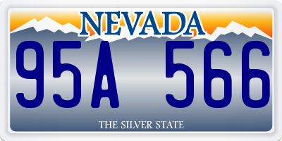 NV license plate 95A566