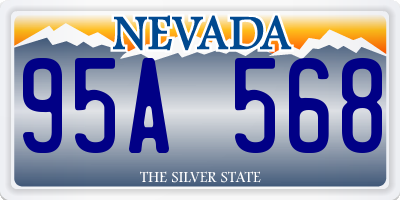 NV license plate 95A568