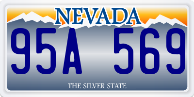 NV license plate 95A569