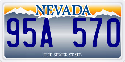 NV license plate 95A570