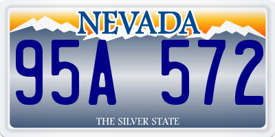 NV license plate 95A572