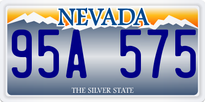 NV license plate 95A575