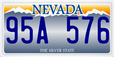 NV license plate 95A576