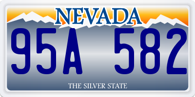 NV license plate 95A582