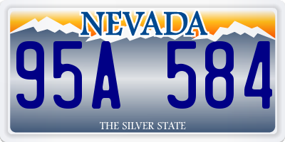 NV license plate 95A584