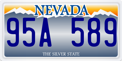 NV license plate 95A589