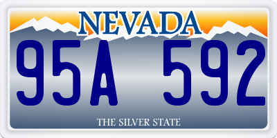 NV license plate 95A592