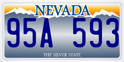 NV license plate 95A593