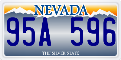 NV license plate 95A596
