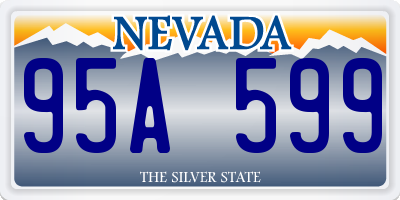 NV license plate 95A599