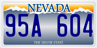 NV license plate 95A604