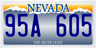 NV license plate 95A605