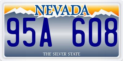 NV license plate 95A608