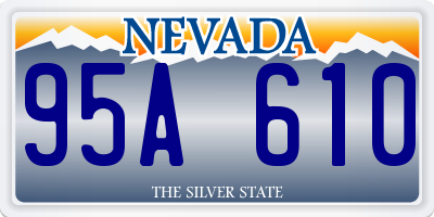 NV license plate 95A610