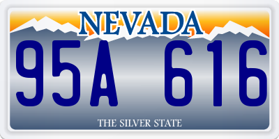 NV license plate 95A616