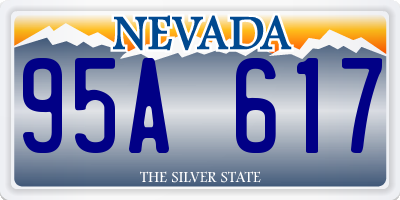 NV license plate 95A617