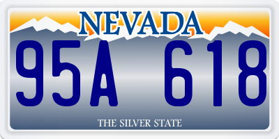 NV license plate 95A618