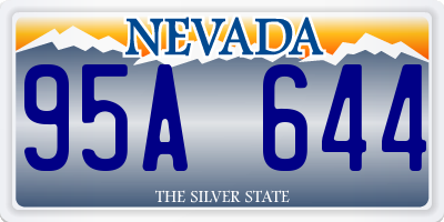 NV license plate 95A644