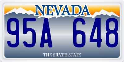 NV license plate 95A648