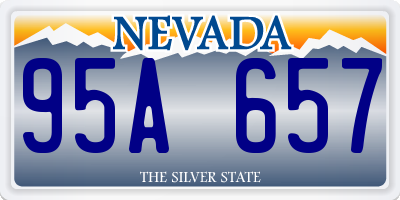 NV license plate 95A657