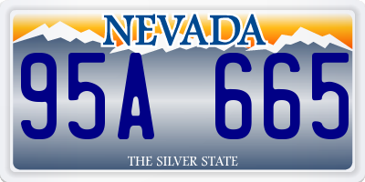 NV license plate 95A665