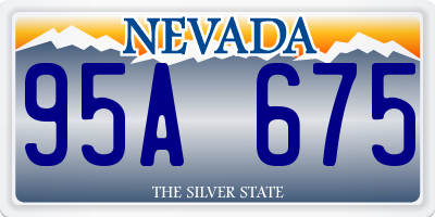 NV license plate 95A675