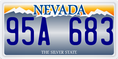NV license plate 95A683