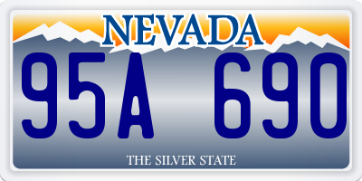 NV license plate 95A690