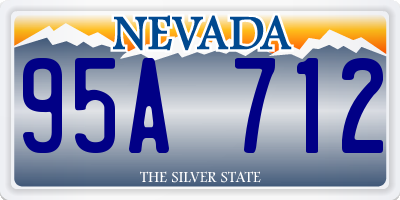 NV license plate 95A712