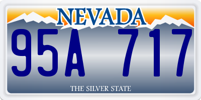 NV license plate 95A717