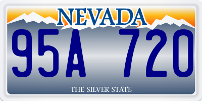NV license plate 95A720