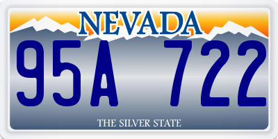 NV license plate 95A722