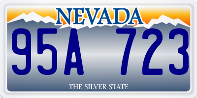 NV license plate 95A723