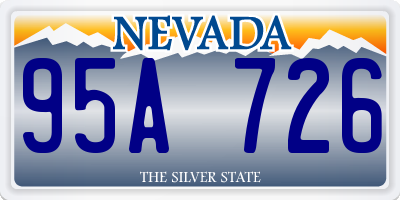 NV license plate 95A726