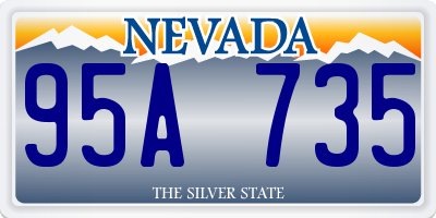 NV license plate 95A735