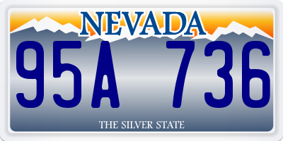 NV license plate 95A736