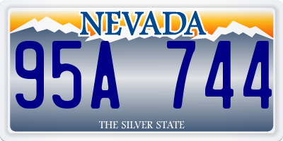 NV license plate 95A744