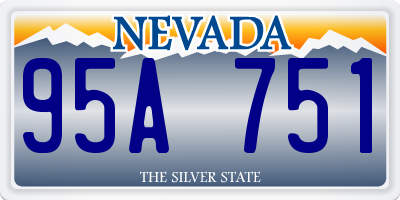 NV license plate 95A751