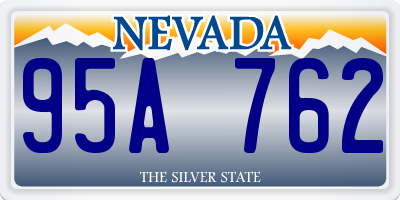 NV license plate 95A762