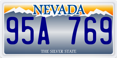 NV license plate 95A769