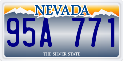 NV license plate 95A771