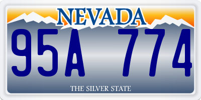NV license plate 95A774
