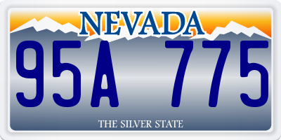 NV license plate 95A775