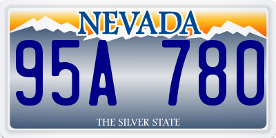 NV license plate 95A780