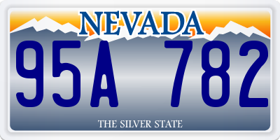 NV license plate 95A782
