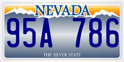 NV license plate 95A786